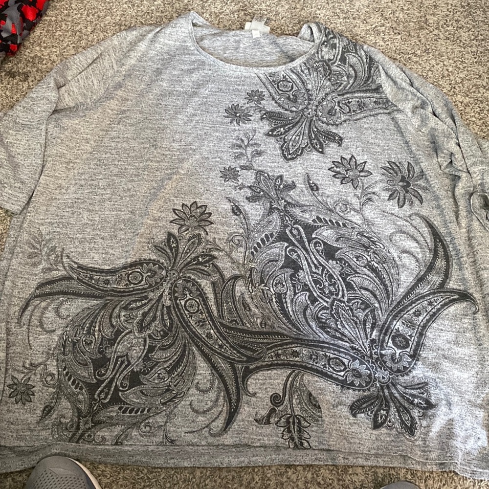 Catherine’s- 5X - polyester/rayon long sleeve sweater